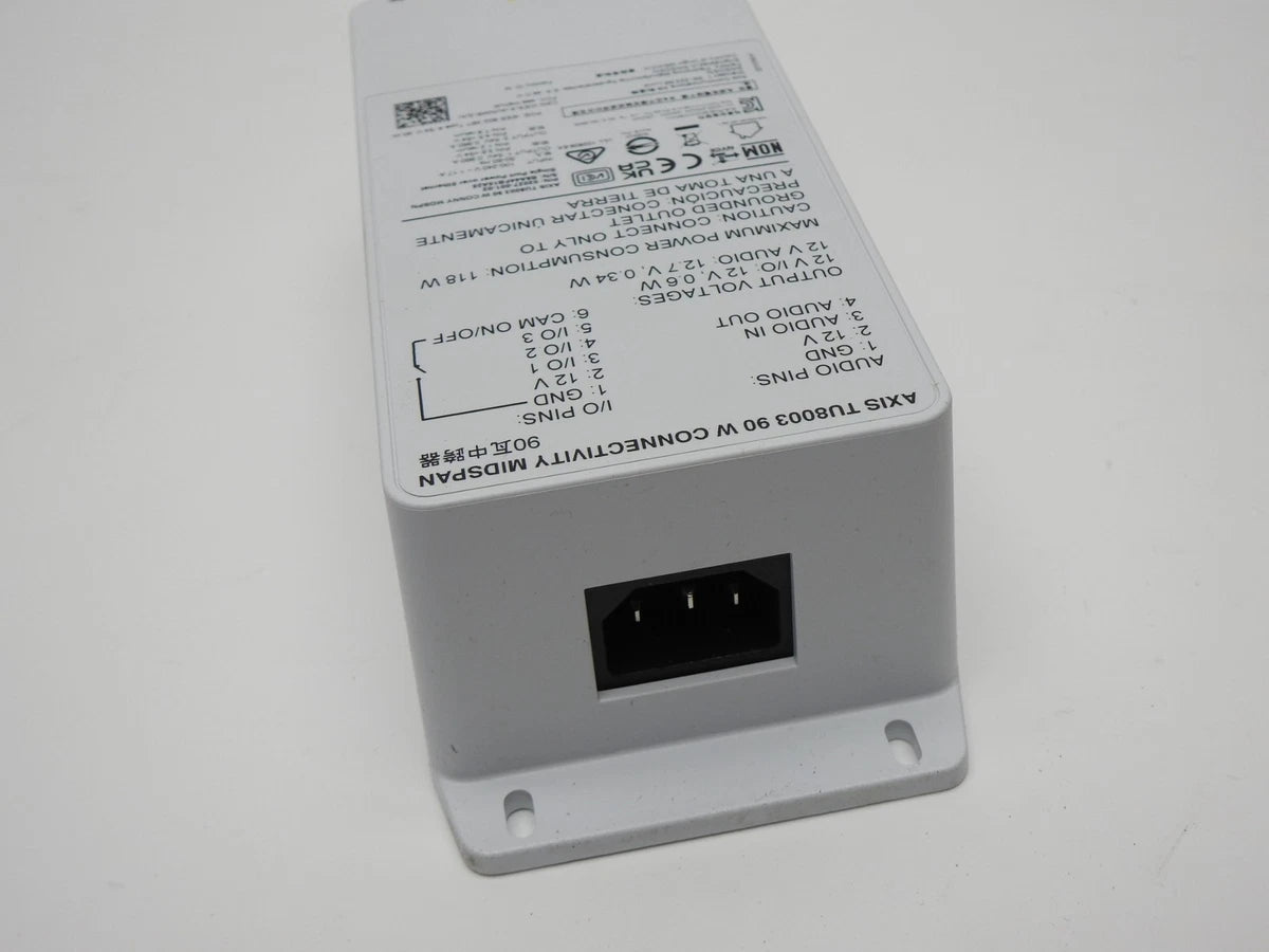 Axis Communications TU8003 90W Connectivity Midspan - NOB NEW!|267411530119