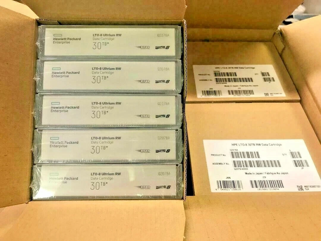 HP/ HPE LTO-8 Tape Cartridge (20 PACK) #Q2078A Ultrium 30TB - Brand New|153670930819