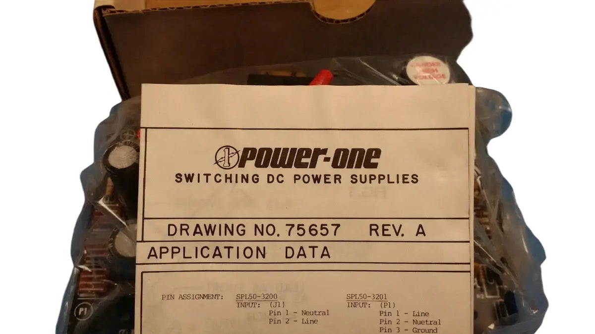 (1 PC SPL50-3200 POWER-ONE Multi Voltage Switching Power Supply, 50W ,5V to 12V