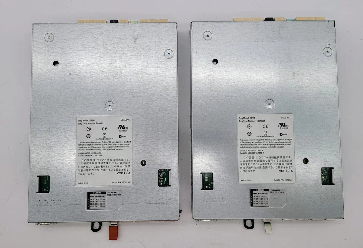 Lot of 2 DELL EQUALLOGIC CONTROL MODULE TYPE 11 CONTROLLER MODULE E09M001|365756991669