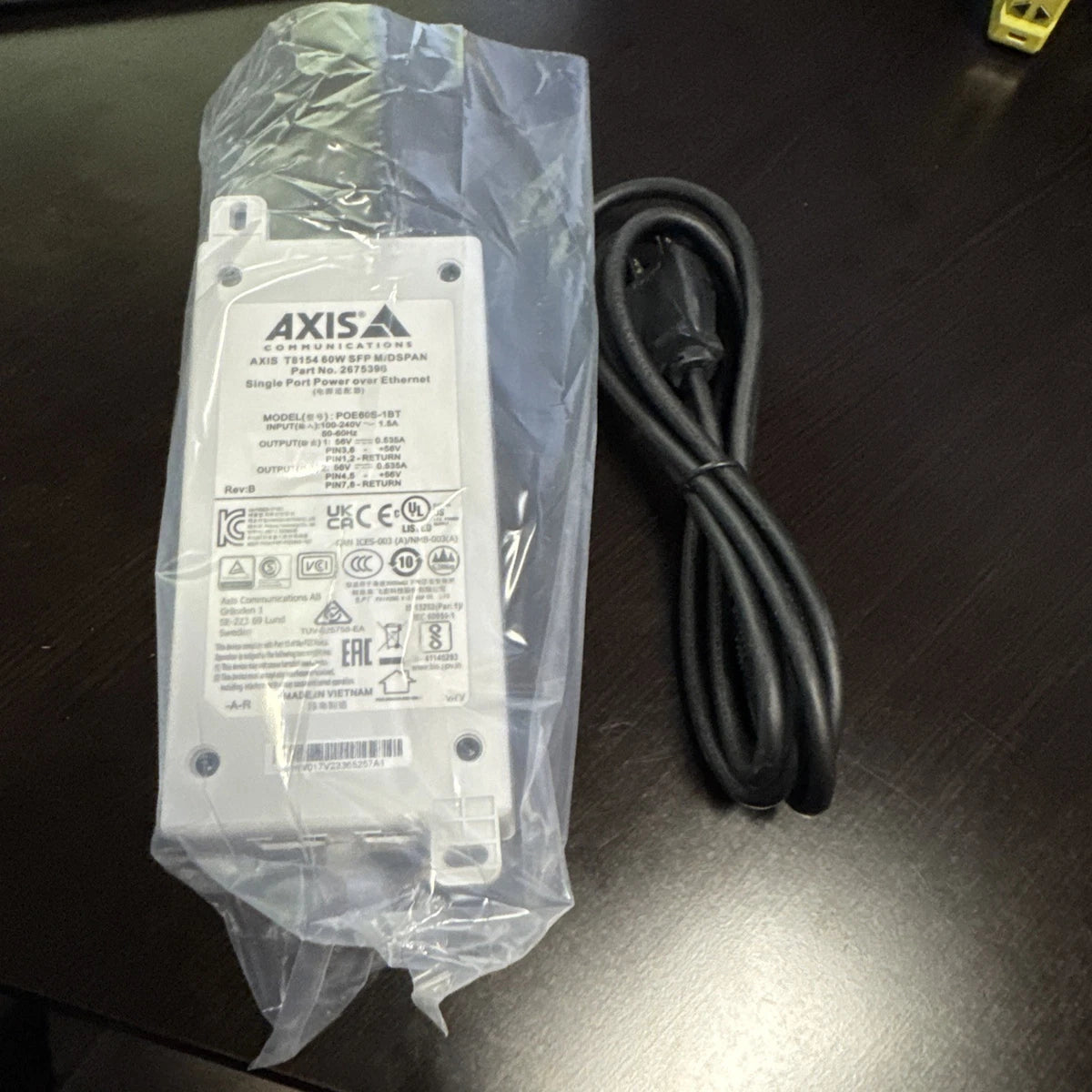 AXIS COMMUNICATION, 5901-001-01, T8154 60W SFP MIDSPAN, POE60S-1BT 56V, Free Shi|177632759634