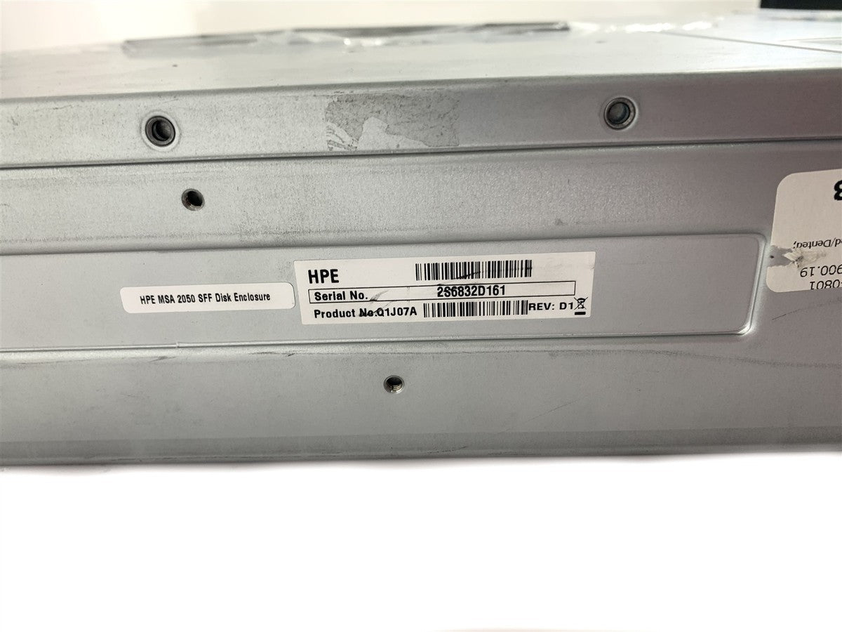 HPE MSA 2050 Q1J07A LFF Disk Enclosure 2x 6GB 876146-001 2x PSU *See Desc*