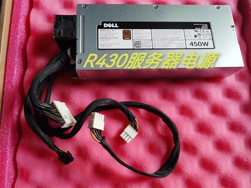 Dell R430 R440 450W D450E-S0 Cold Power Supply with Wiring P34M3|315782779539