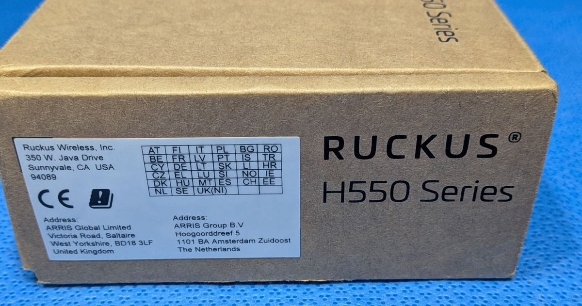 Ruckus H550 Wi-Fi 6 Wall-Mount Access Point 901-H550-US00 Indoor White