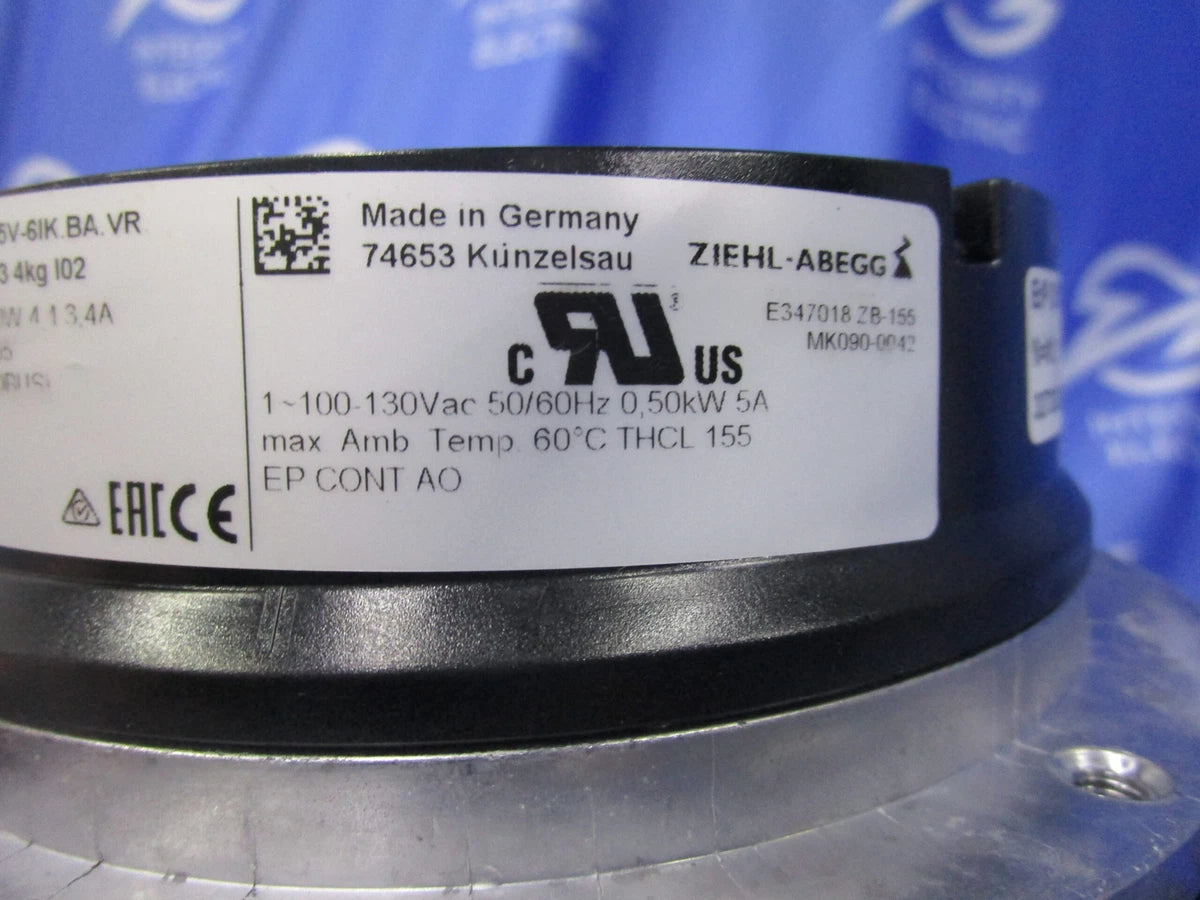 NIB ZIEHL-ABEGG ECBLUE CENTRIFUGAL FAN RH25V-6IK.BA.VR 177236 2780RPM 5A 1-100/1