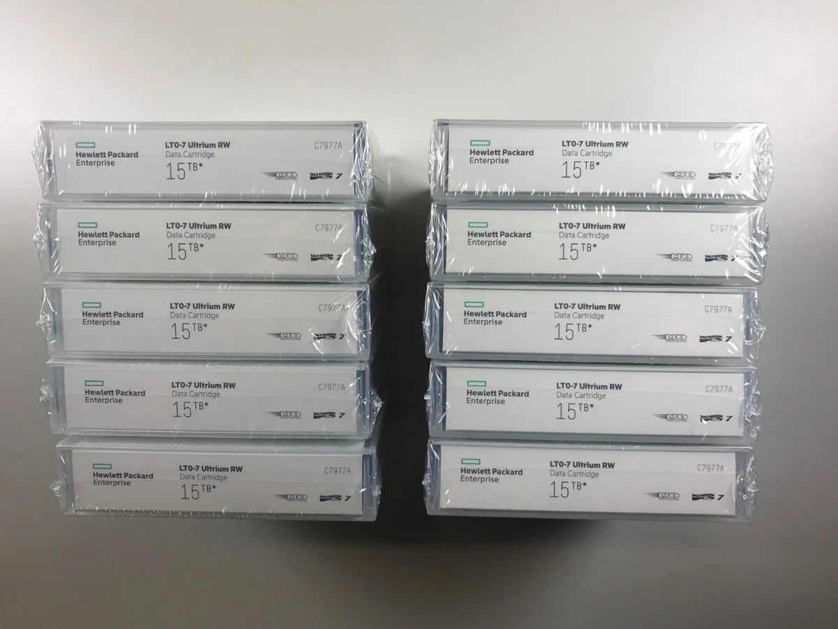 HP / HPE LTO7 Tape Cartridge (10 PACK) C7977A Data Backup Storage 6TB/15TB -NEW|153197272550