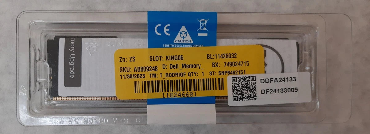 Dell Memory Module Upgrade 32GB DDR4 UDIMM P/N SNPF3V7JC/32G|366076858683