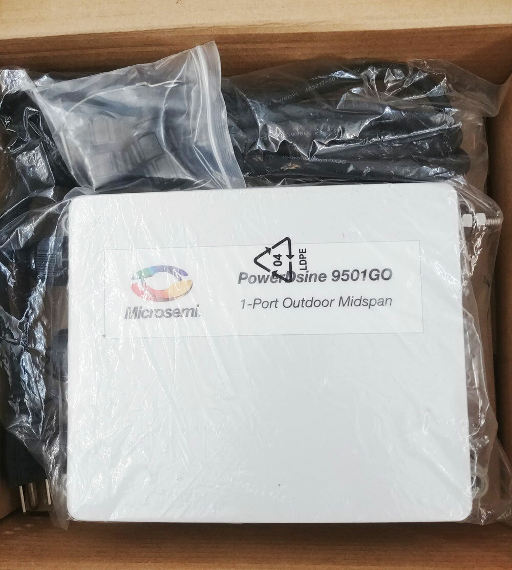 Microsemi New PD-9501GO/AC Outdoor Gigabit PoE Midspan, 60W, 802.3at, IP66, US