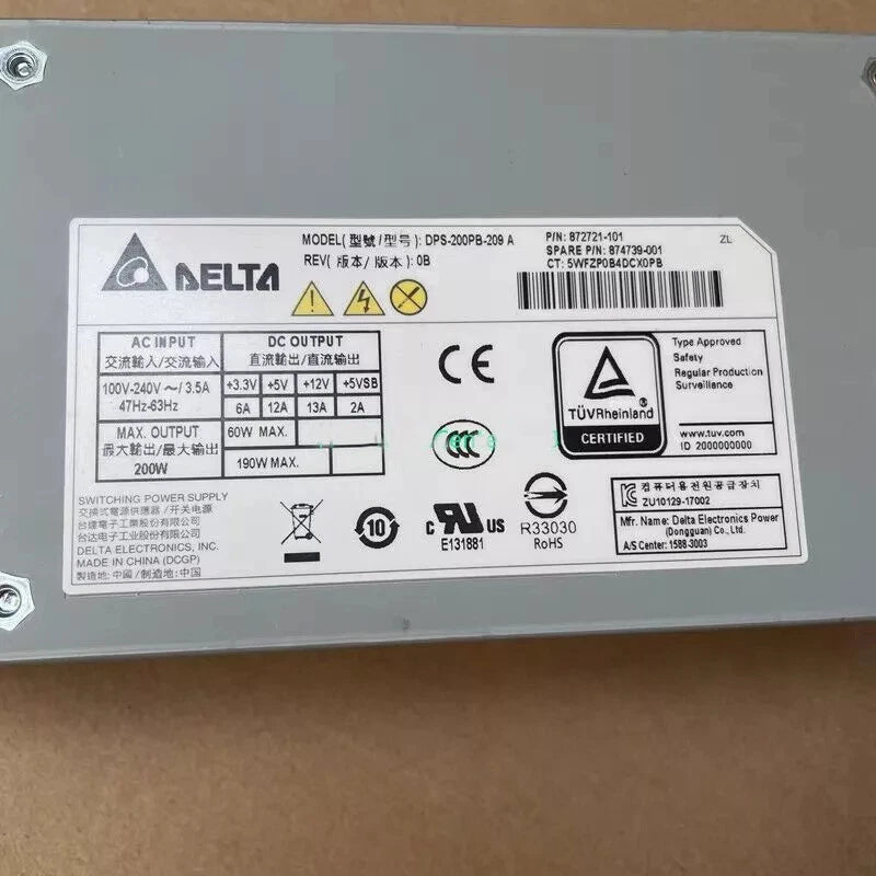 HP ProLiant MicroServer G10 Power Supply 200W Delta DPS-200PB-209 A 872721-101|157567366891