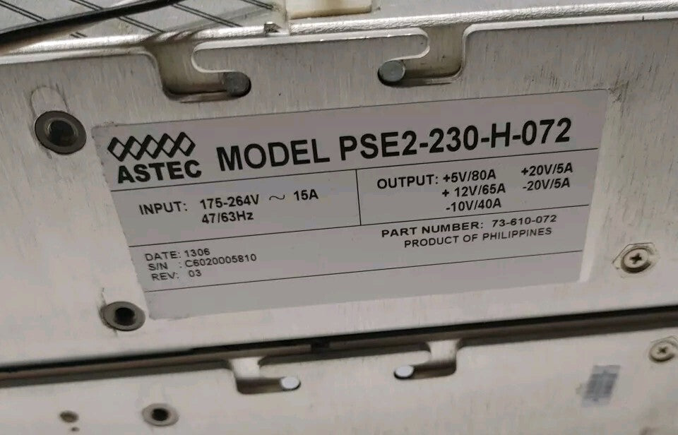 2x Emerson MVP SERIES MP1-3L-1L-1P-1P-30 ASTEC PSE2-230-H-072 P/N 73-690-4096|156501528371