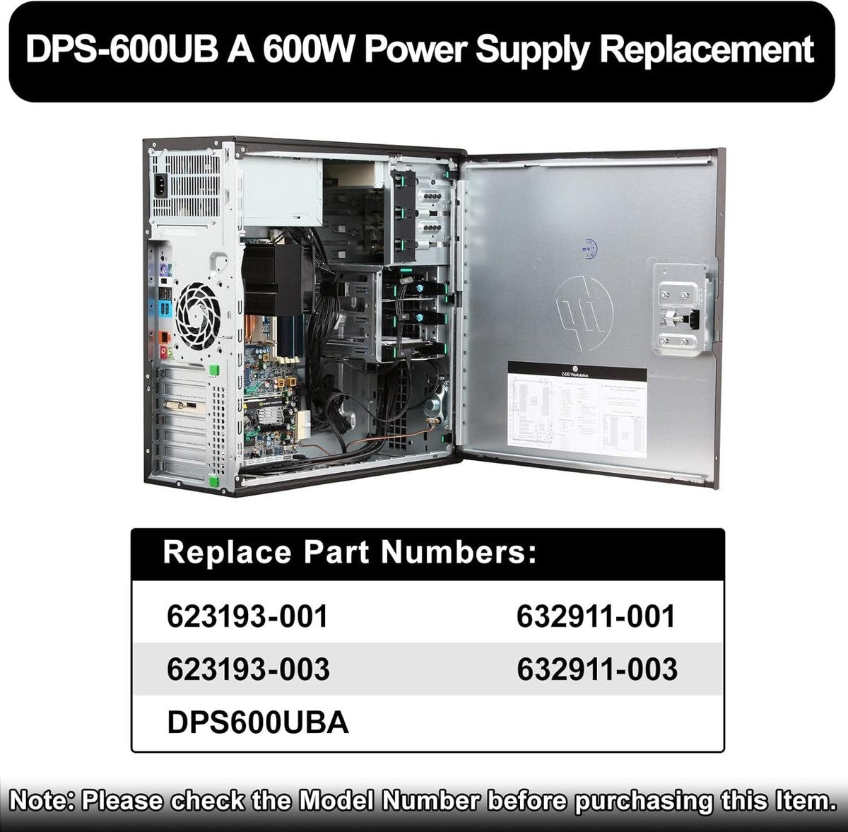 New DPS-600UB A 600W Power Supply For HP Z420 632911-001 623193-001 632911-003|396525334419