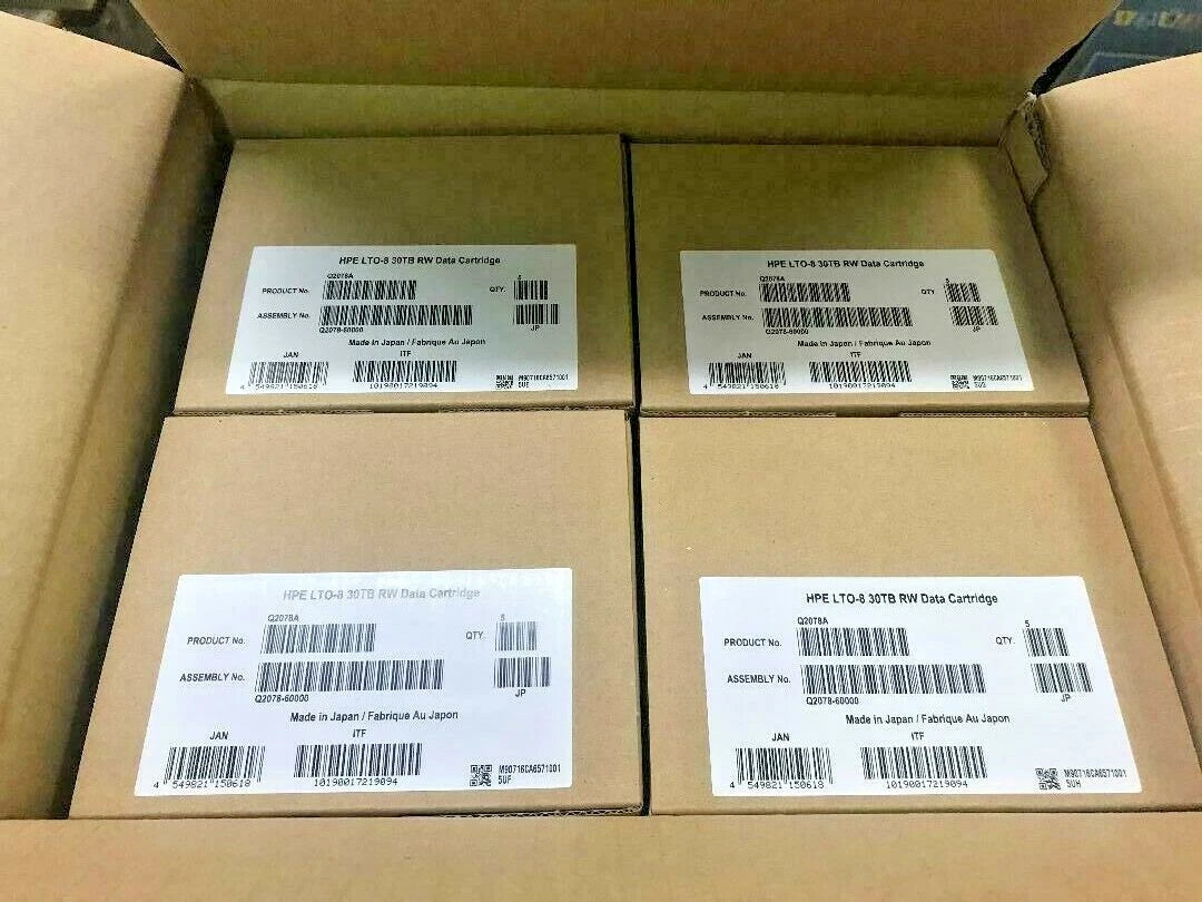 HP/ HPE LTO-8 Tape Cartridge (20 PACK) #Q2078A Ultrium 30TB - Brand New|153670930819