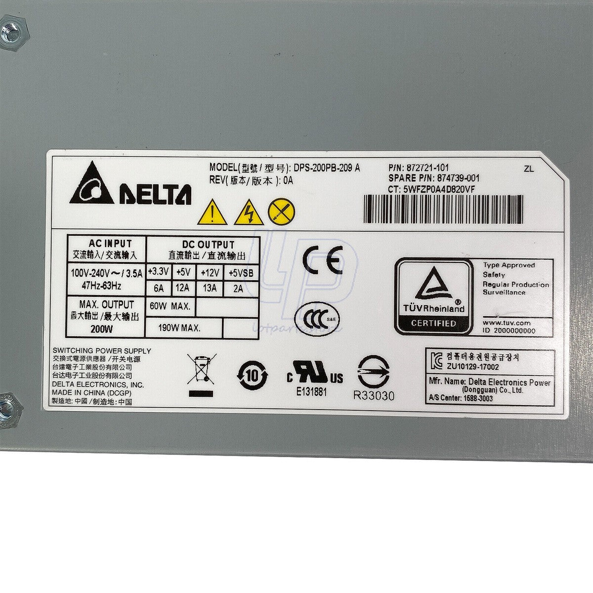 Delta 200 Watt Server Power Supply DPS-200PB-209 A For HP Microserver G10|276041313938