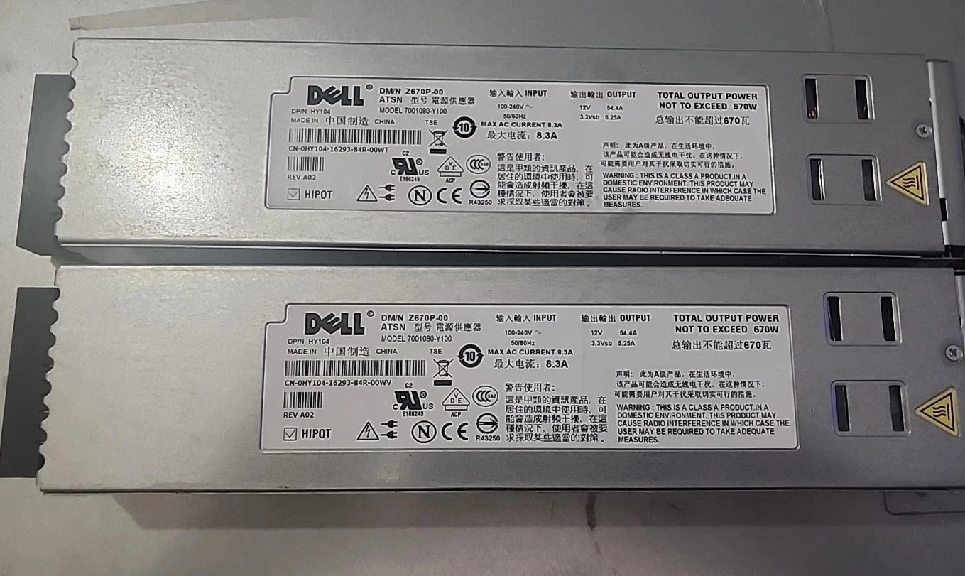 LOT OF 2 Dell Power Supply Model: 7001080-Y100 Tested and Working|157093533937