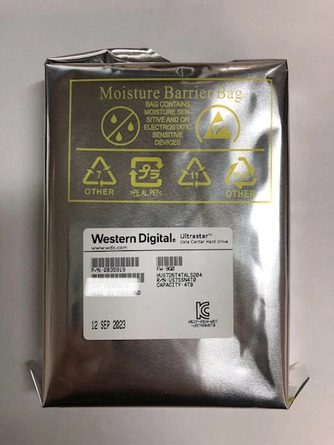 WD Ultrastar HUS726T4TALS204 4TB 7.2K 3.5" 12Gbps SAS Hard Drive - Brand New|173298656496