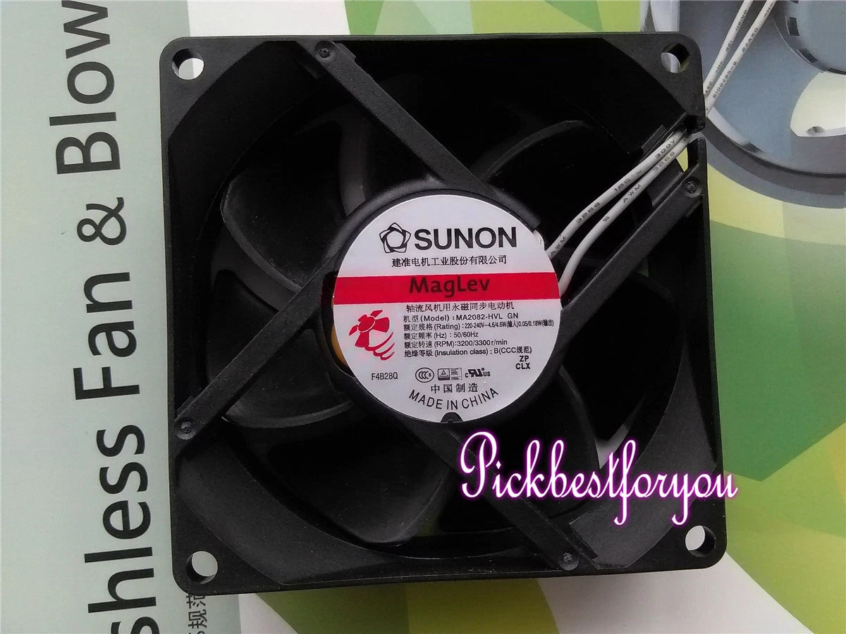 SUNON MA2082-HVL.GN AC cooling fan AC220V/240V 4.6W 80*80*25mm 2wire #MY83 QL|175643902229