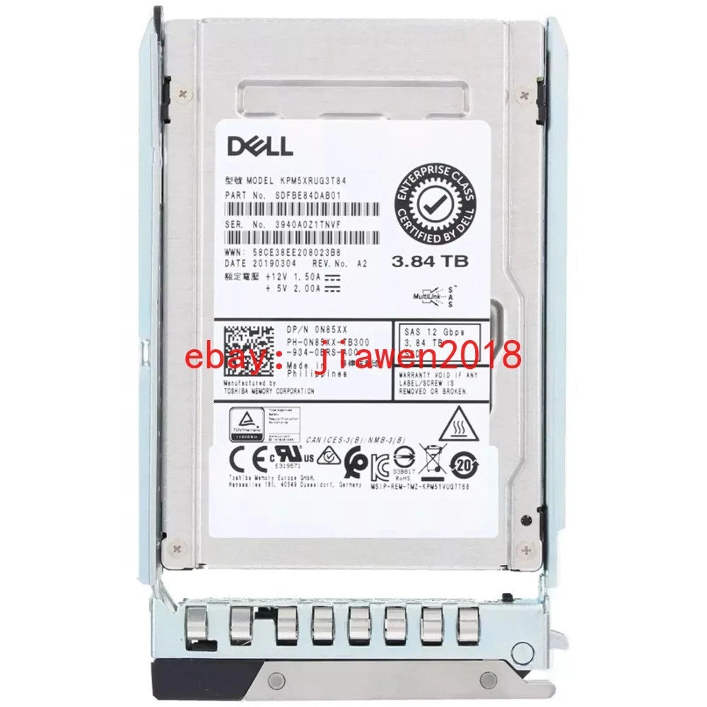 3.84TB SSD SAS 2.5" 12Gbps SERVER HARD DRIVE For Dell R540 T640 R640 R740 R740XD|146761453561