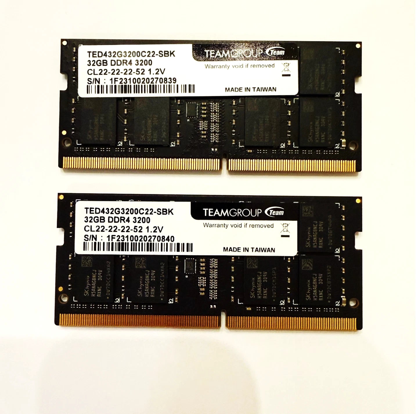 TeamGroup 64GB DDR4 3200 MHz RAM (32x2) SODIMM PC4-25600 260-Pin Memory CL 22|286899872299