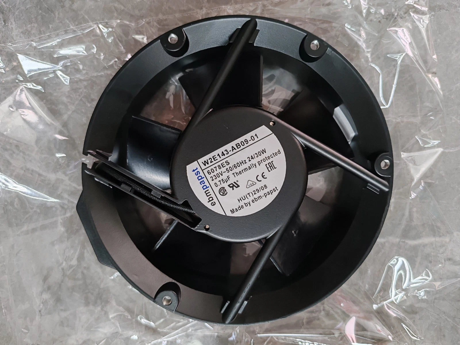 New W2E143-AB09-01 230V 24/30W Cooling fan 90 days warranty