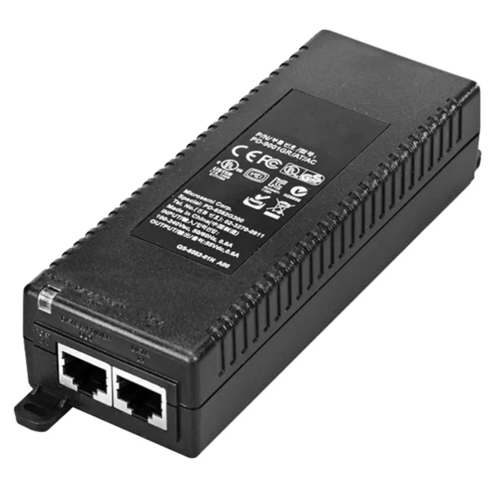 Microsemi PD-9001GR/AT/AC 1-Port IEEE 802.3at 30W PoE Injector|205678951159