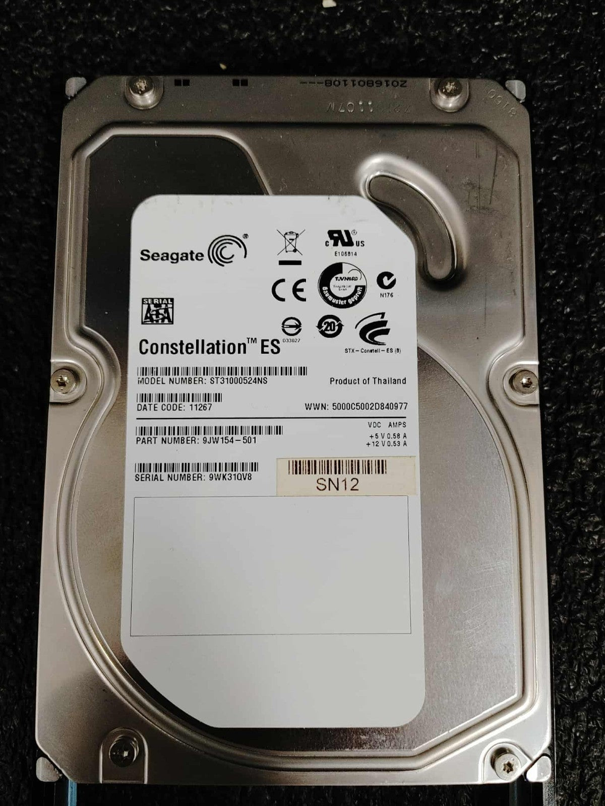 Seagate ST31000524NS 1TB SATA 3.5in Internal HDD 7.2K RPM