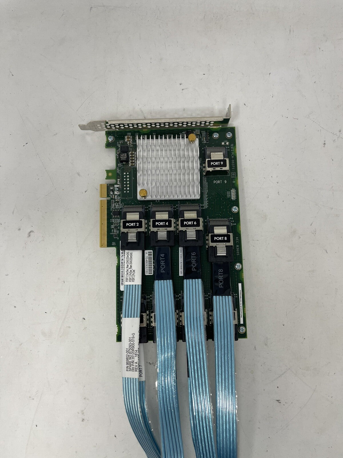 870549-B21 HP DL380 GEN10 12GB SAS EXPANDER CARD with Cables-- 876907-001|134210301083
