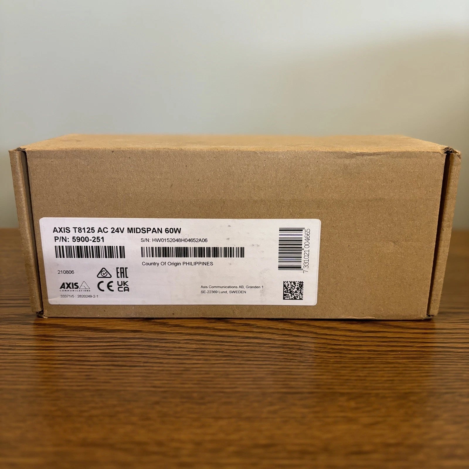Axis T8125 AC 24V Midspan 60W P/N: 5900-251