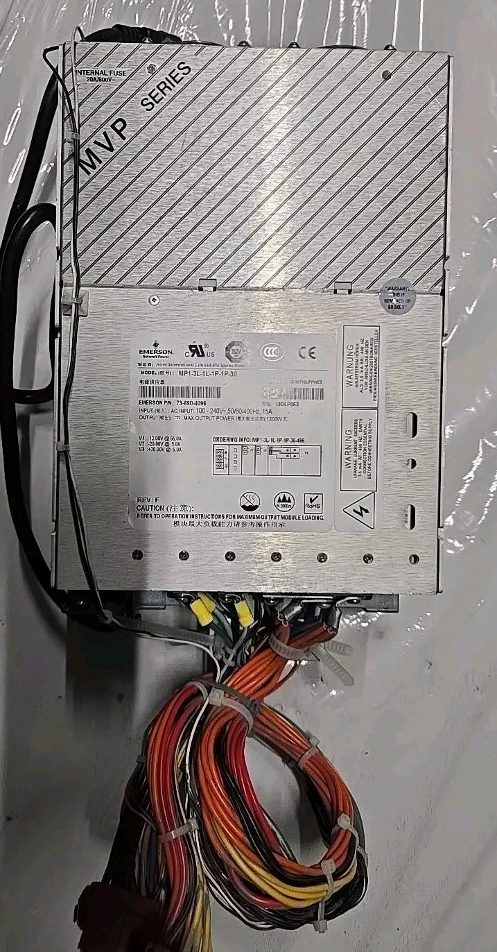 2x Emerson MVP SERIES MP1-3L-1L-1P-1P-30 ASTEC PSE2-230-H-072 P/N 73-690-4096|156612147545