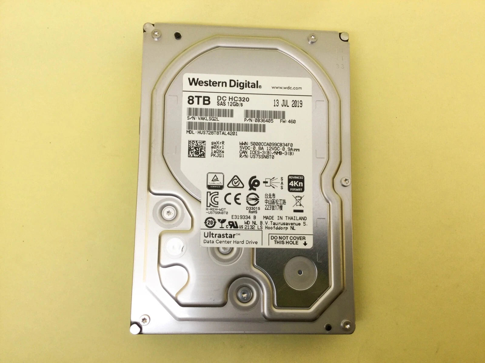 WD Ultrastar DC HC320 8TB SAS 12Gb/s 3.5in HDD HUS728T8TAL4201|286281695353