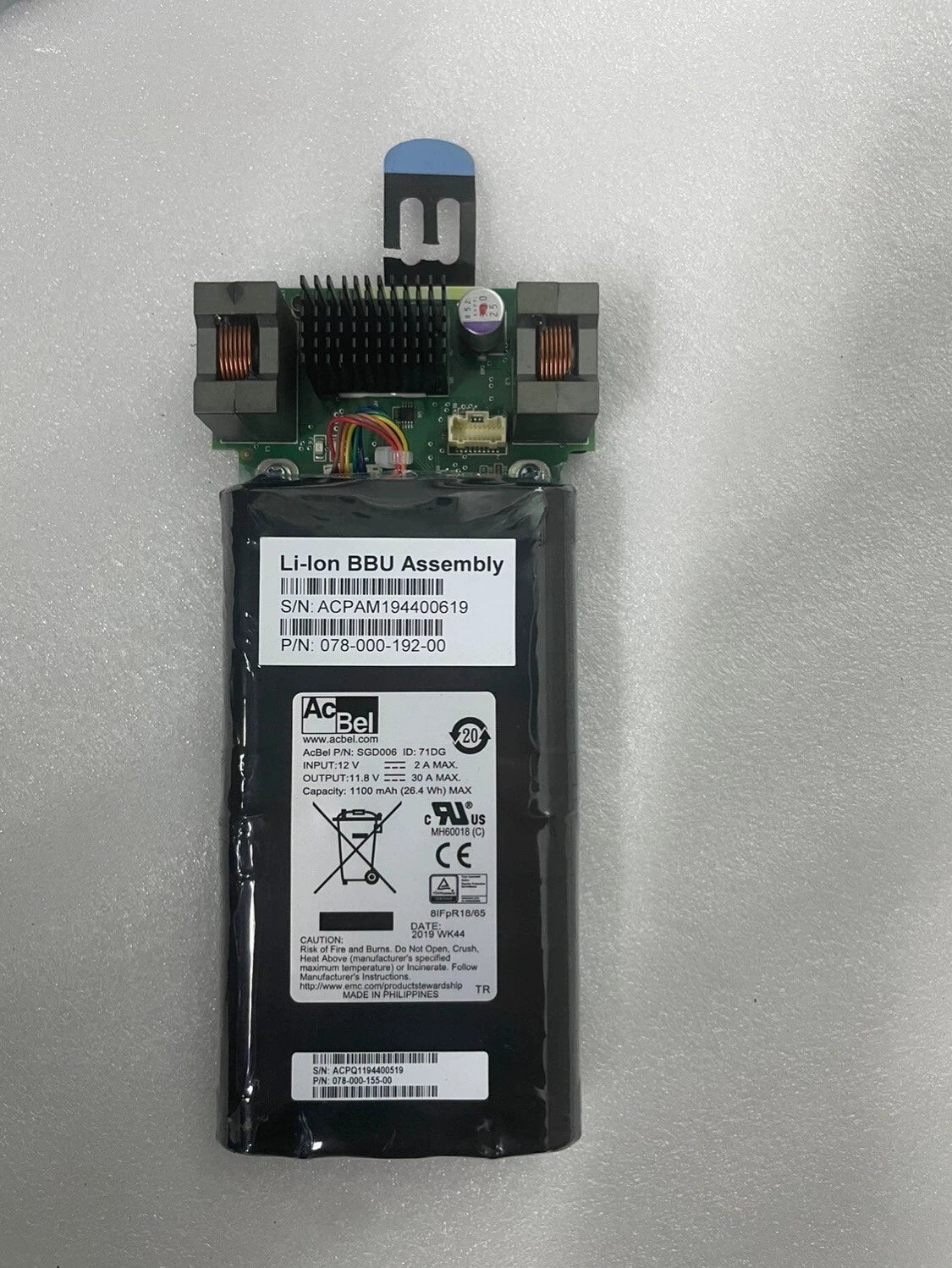 Genuine 078-000-192-00 078-000-155-00 EMC Unity 300/400/500 XT480F BBU Battery|404856569587