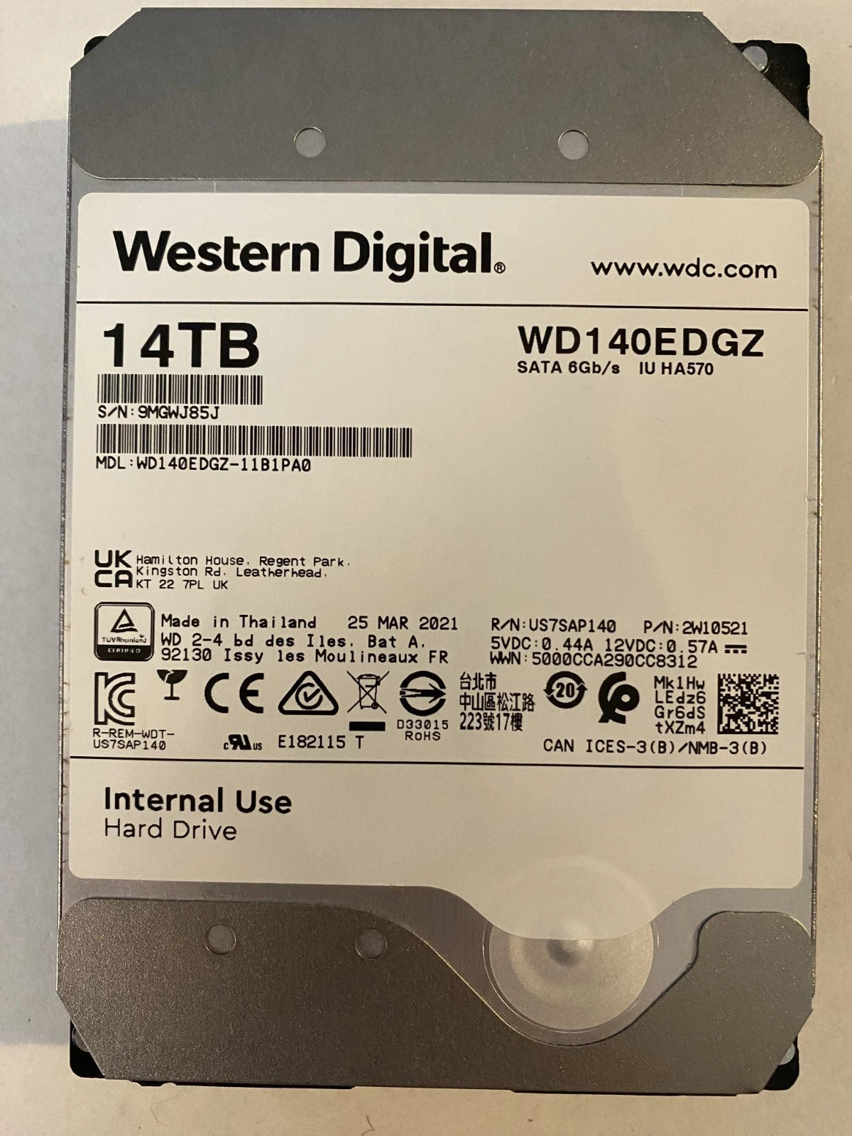 WD Ultrastar HC530 14TB SATA 6G 3.5" 7200RPM Enterprise HDD|136803937529
