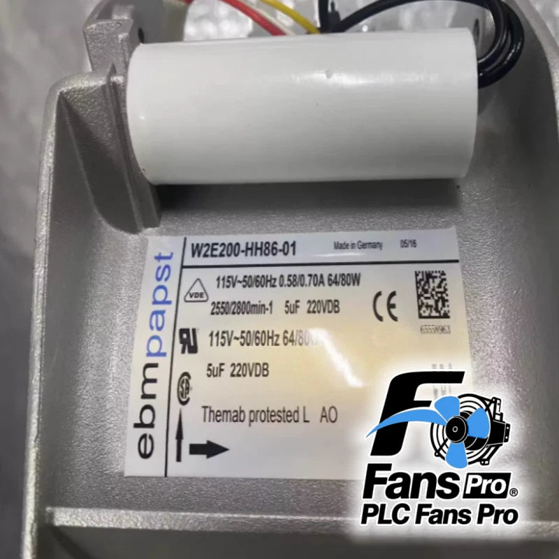 1PCS New For Ebmpapst W2E200-HH86-01 Axial Fan 115VAC 80W Cabinet Cooling Fan