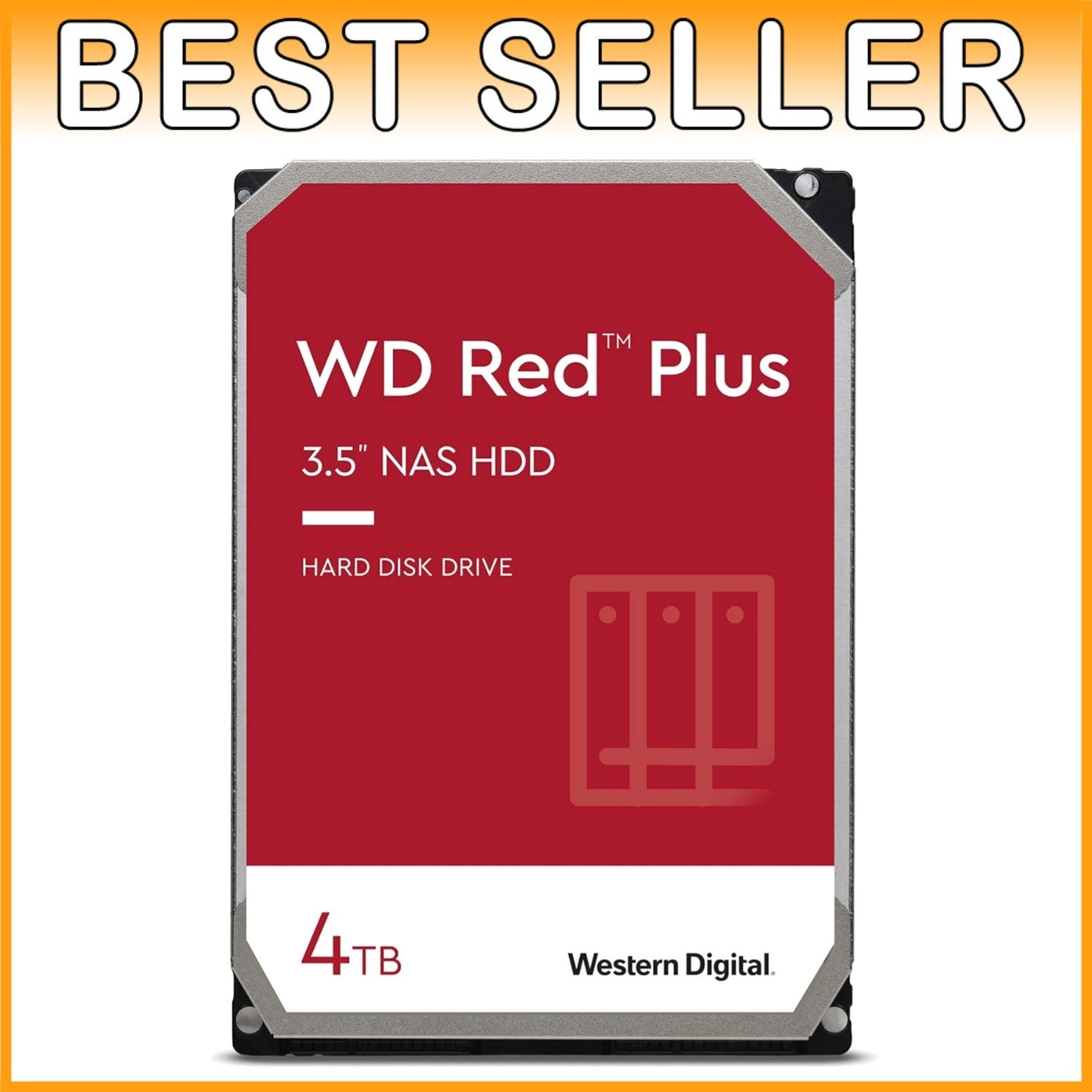 4TB WD Red Plus NAS Internal Hard Drive - 24x7 NAS Systems