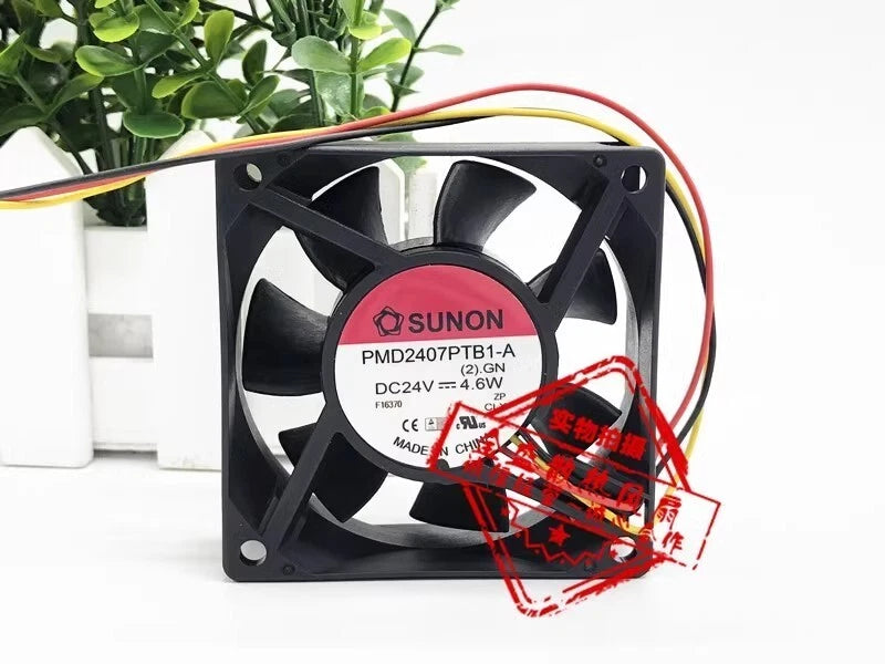 SUNON PMD2407PTB1-A 7025 DC24V 4.6W 7CM 3-Wire Inverter Cooling Fan|388100029884
