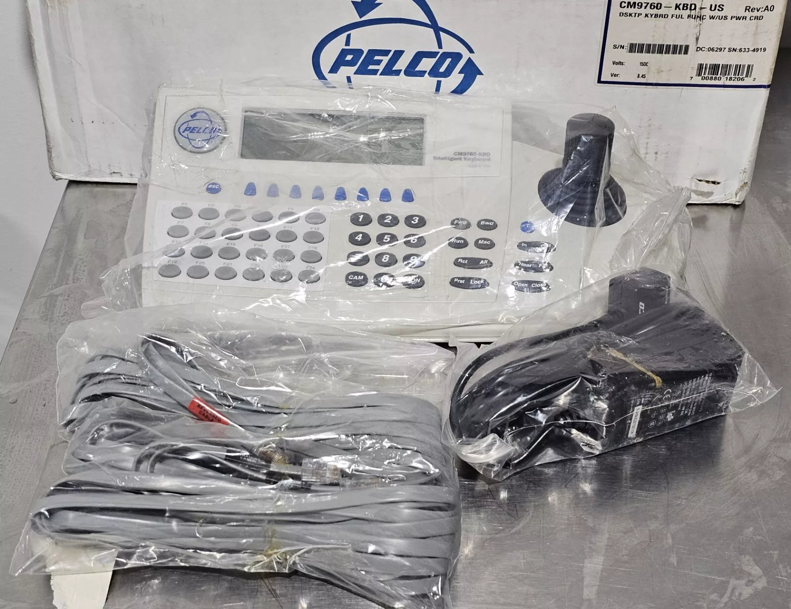 Teclado de escritorio Pelco CM9760-KBD-US, función completa