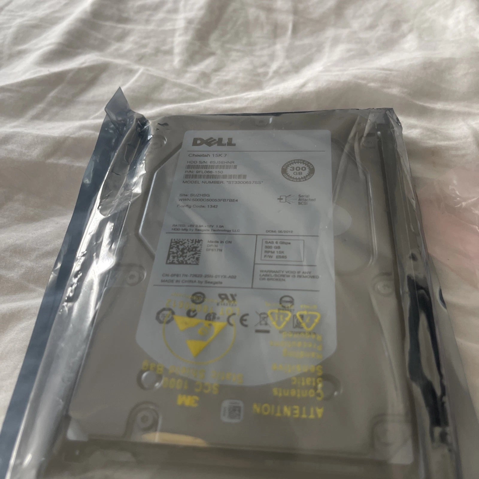 DELL F617N 300GB 15K SAS 3.5in 6GBPS HDD - 9FL066-150|397261716157