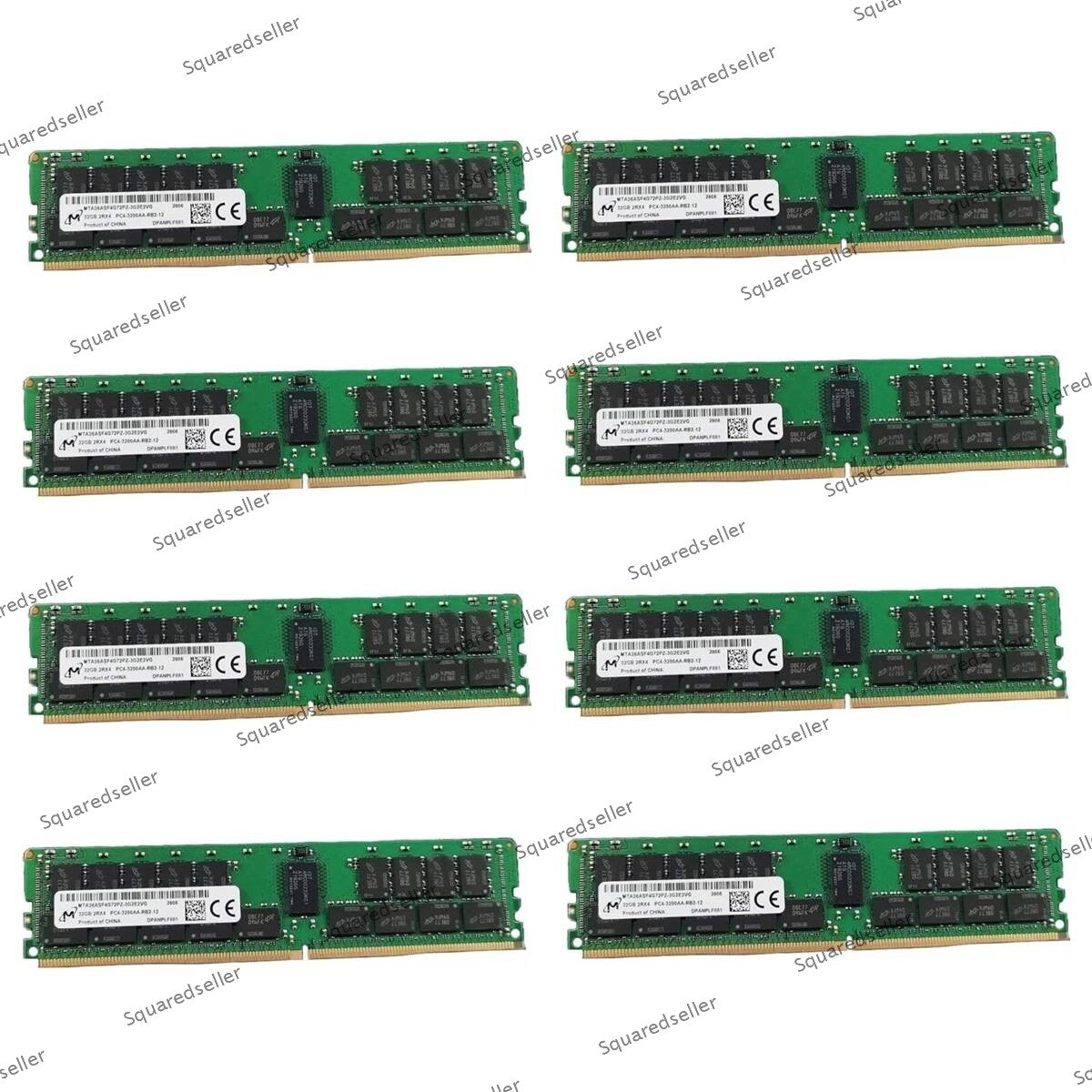 Micron 256GB (8x 32GB 3200MHz DDR4 REG ECC RAM DDR4-3200 Server Memory