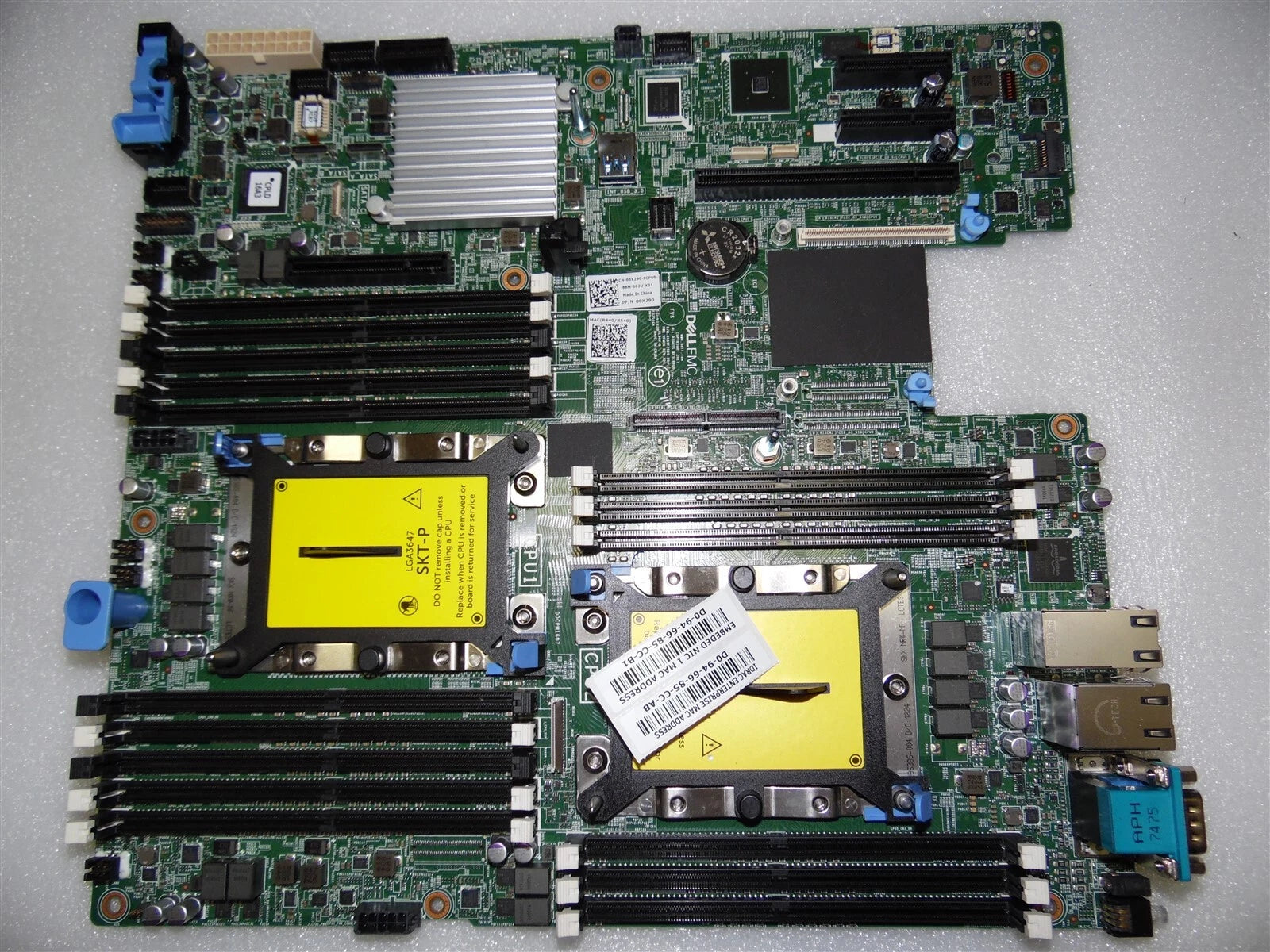 DELL EMC POWEREDGE R740XD2 SERVER MOTHERBOARD SYSTEM MAIN BOARD BAD PINS 0X290|184242684250