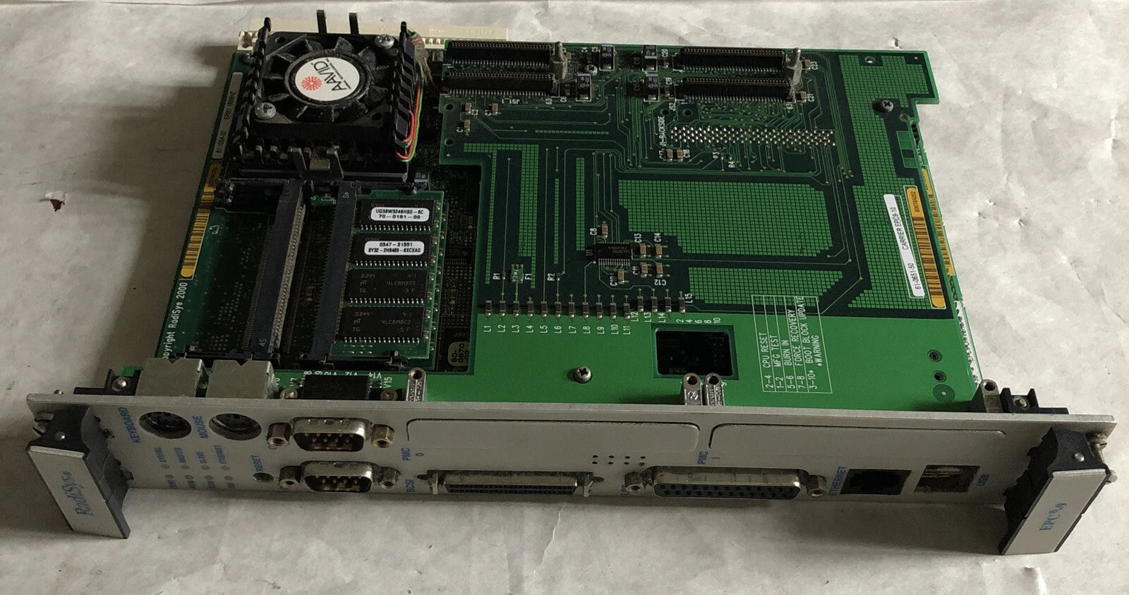RADISYS EPC-9,61-1054-00 EPM1,61-0651-50,61-0913-150,60-0305-05, CPU BOARD,EE