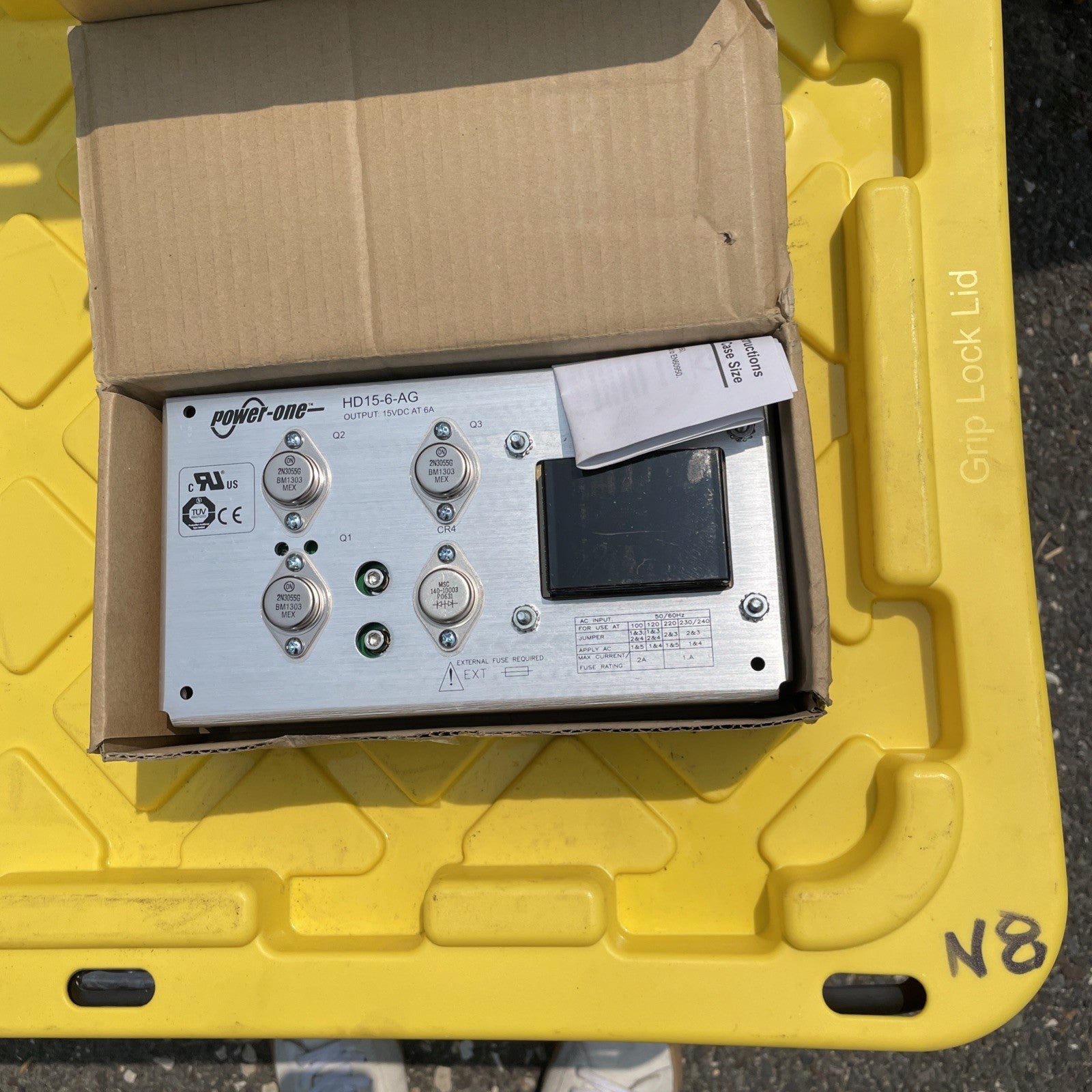 Power-One HD15-6-AG Open Frame Linear Power Supply 15VDC 6A