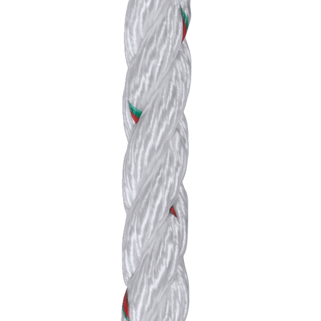 Samson Rope 170 032 006 030 Pro-Set-3 Nylon, White, 1/2" x 600'