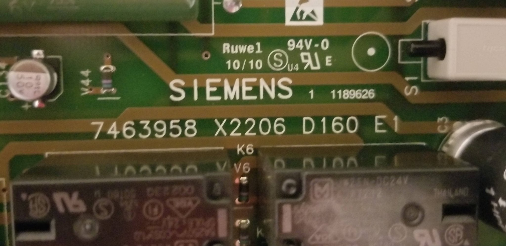 Siemens D160 E1 ON/OFF CIRCUIT BOARD (7463958