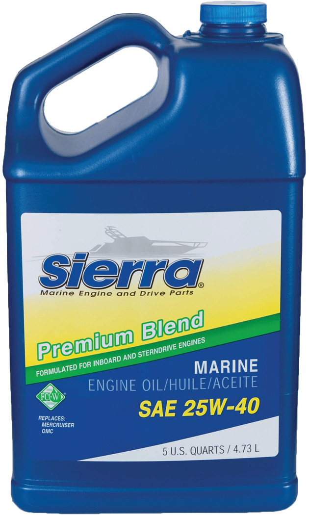 Sierra 18-9400-4 Oil-25W40 FCW I/O-I/B, 5 Qt.