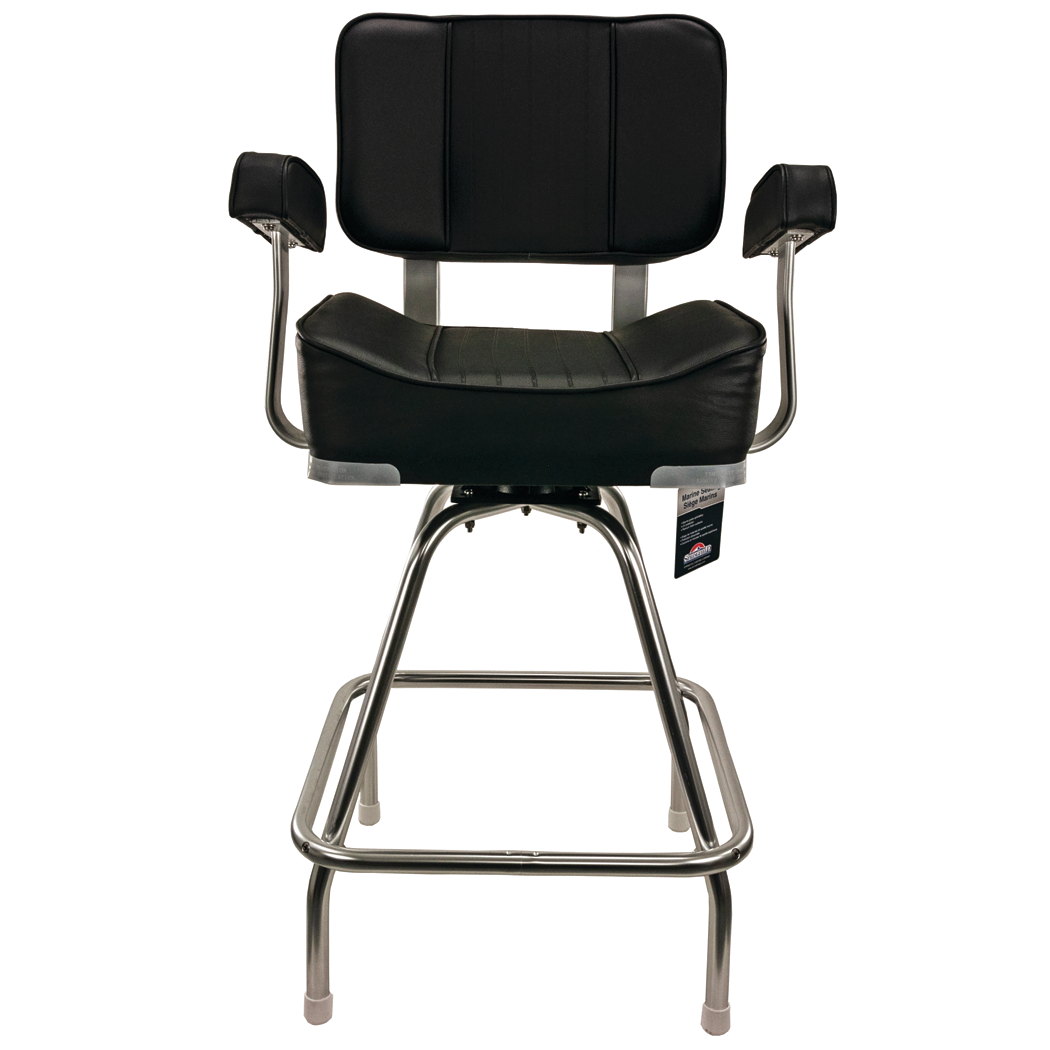Springfield 1020009 Deluxe Captain's Seat With Stand, Black