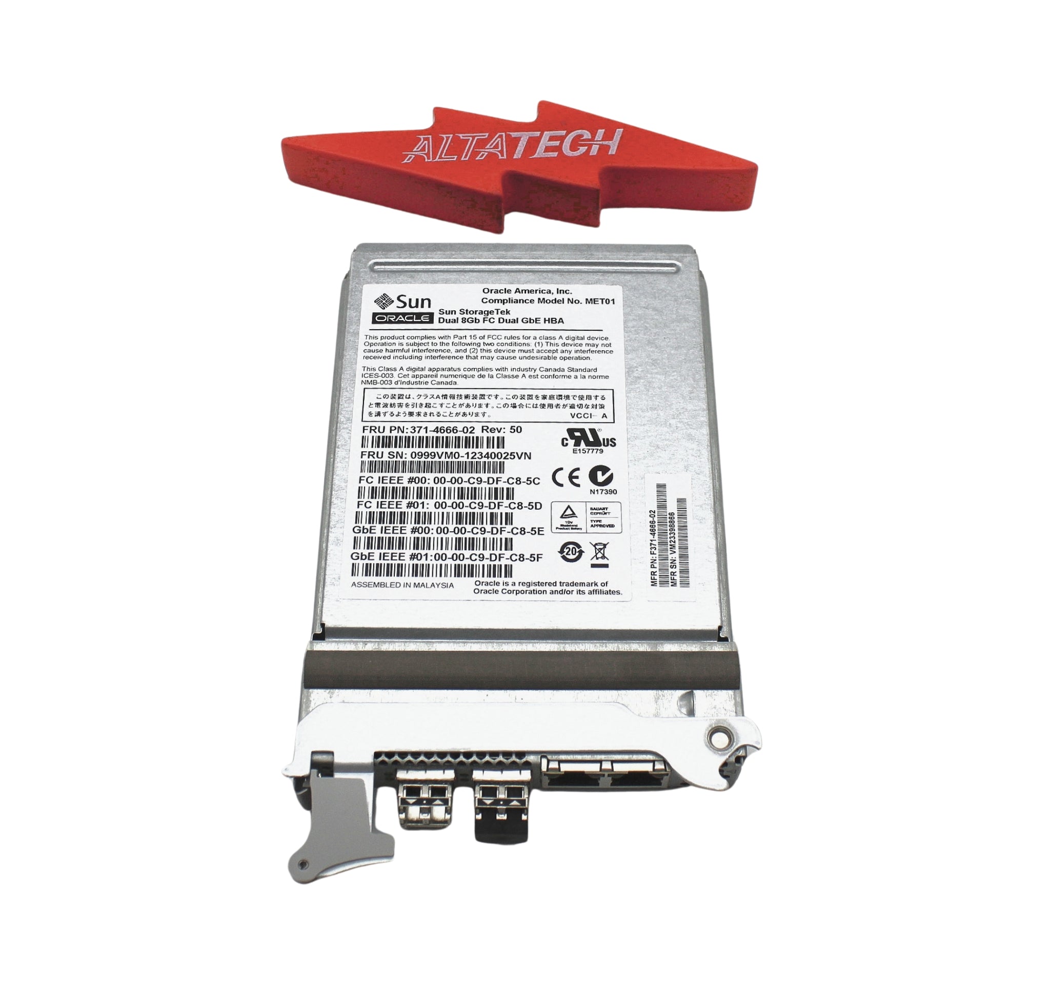 Sun Microsystems 371-4666 8GB/SEC PCI EXPRESS DUAL FC / DUAL