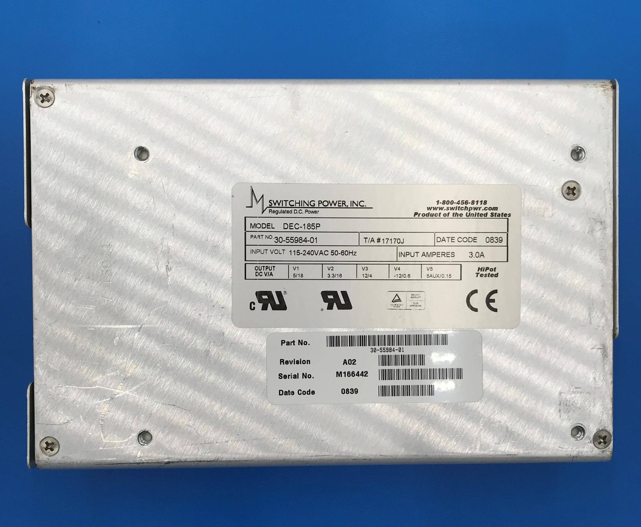 Switching Power Supply (30-55984-01/DEC185P GE