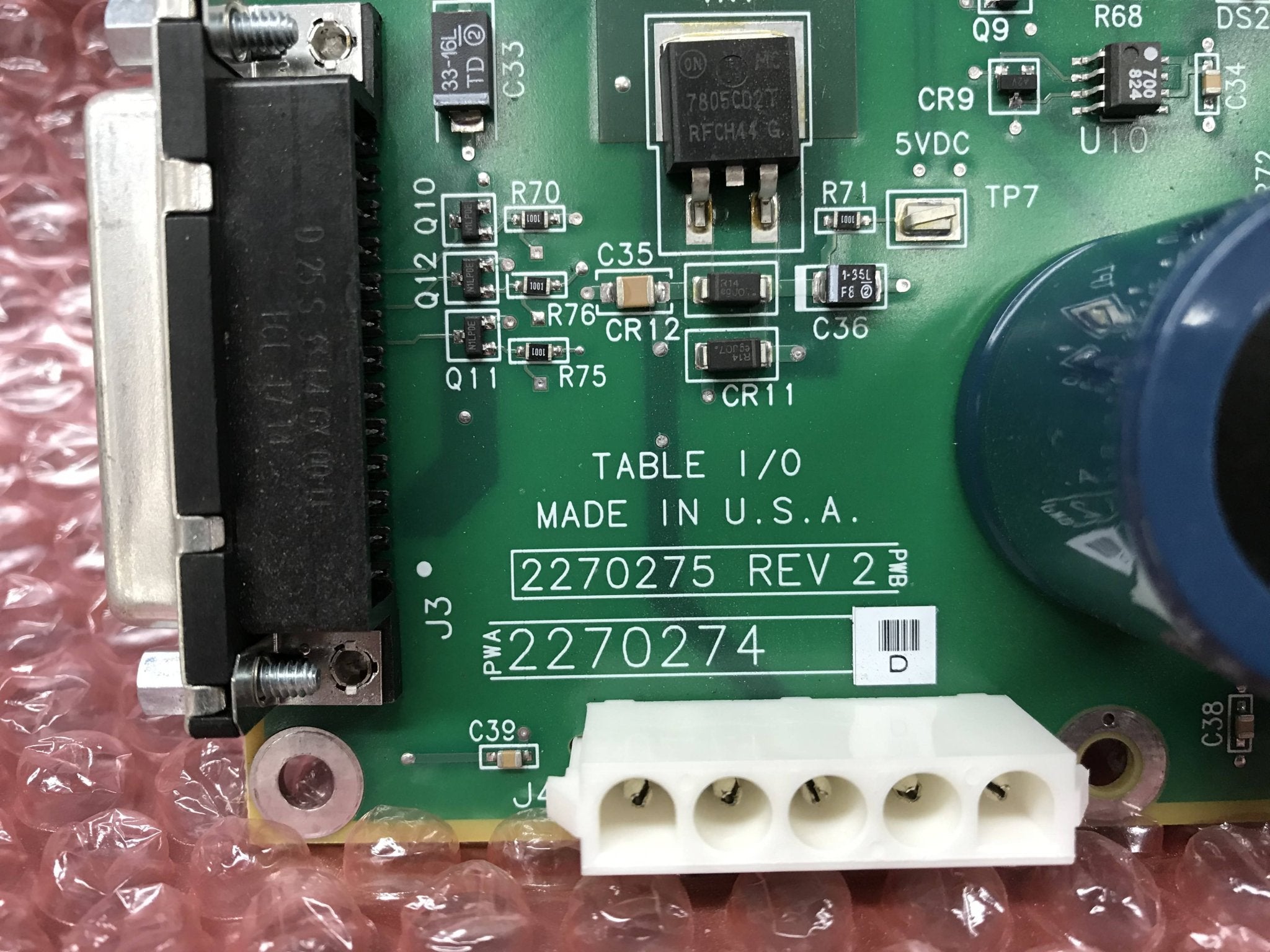 Table I/O Board Revolution (2270274/2270275 GE