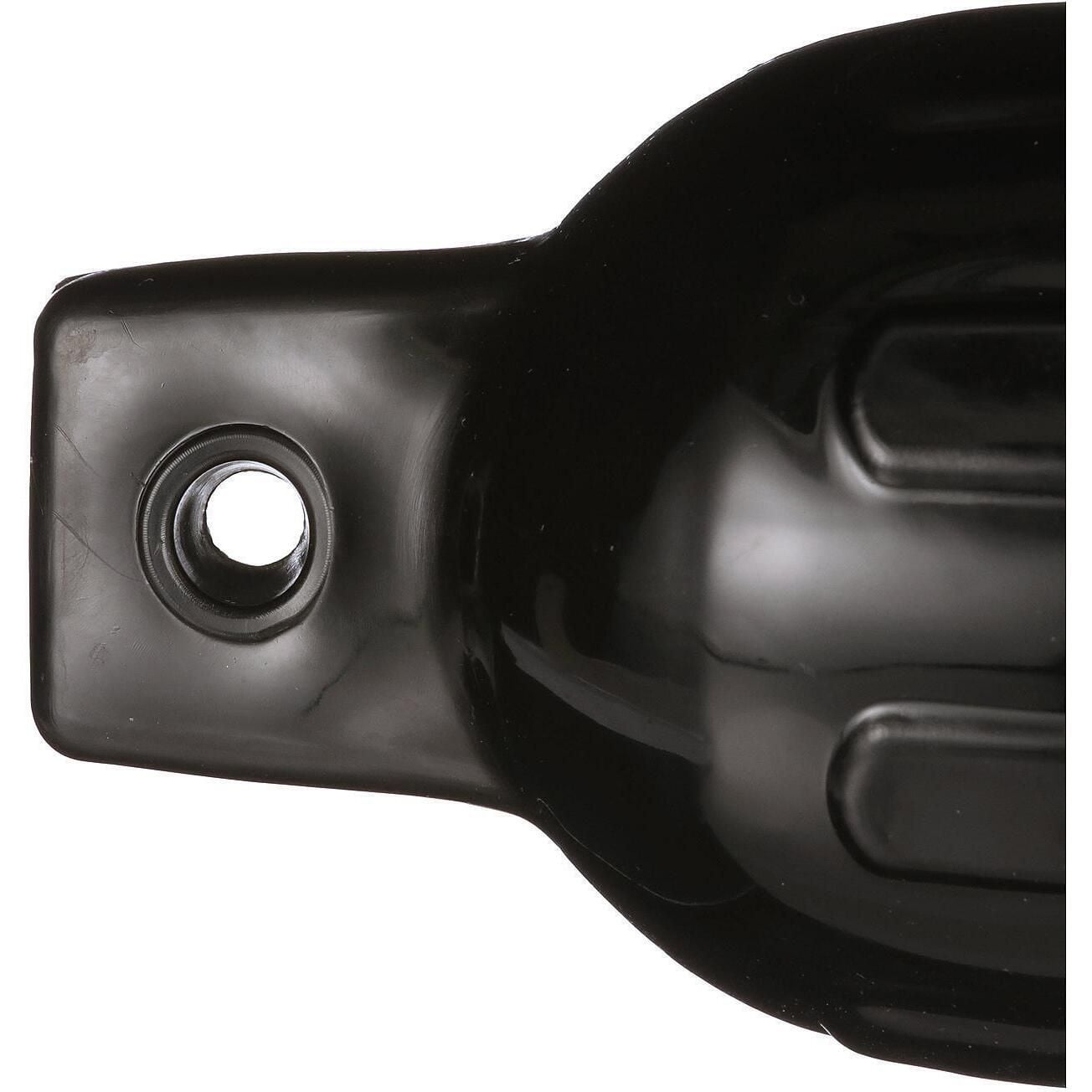 Seachoice DE79236S 79061 Twin Eye Ribbed Fender, Black, 6.5 x 23"