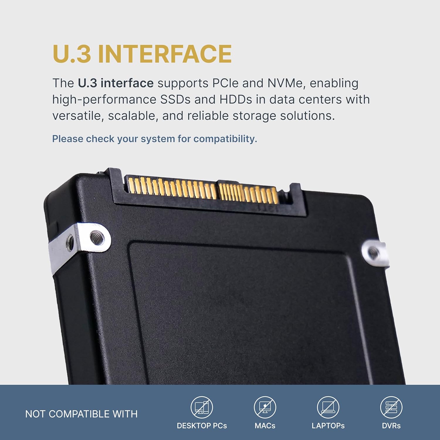 Dell G14 07FD1J 15.36TB 1 DWPD PCIe Gen 4.0 x4 8GB/s Read-Intensive 3D TLC U.3 NVMe 2.5in SSD