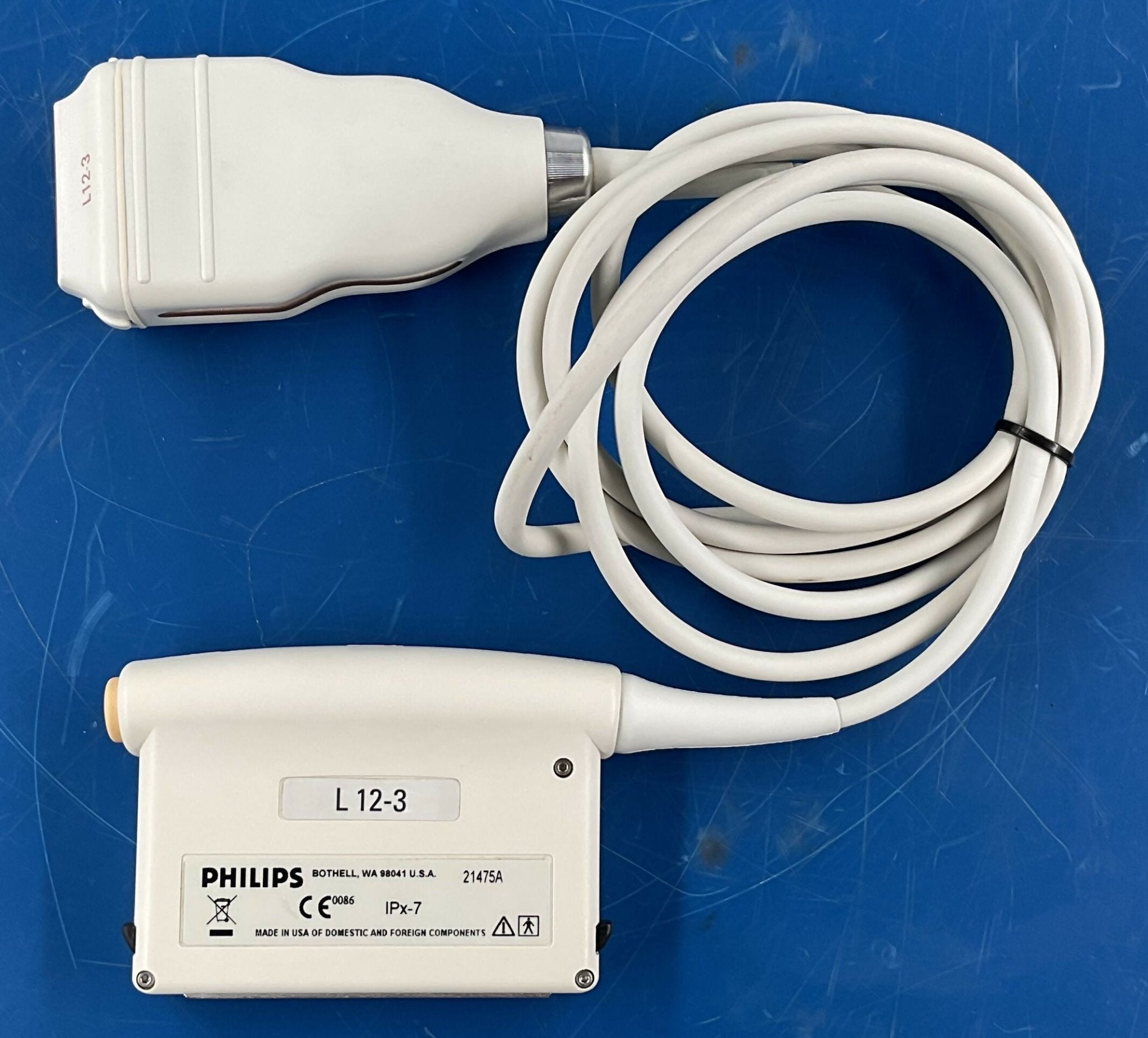 Ultrasound Transducer L12-3 (453561182101/4535 611 82101) PHILIPS